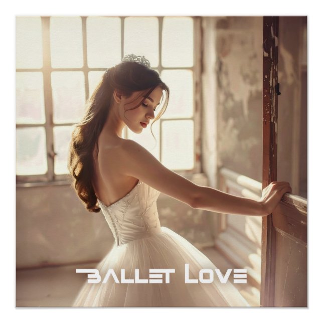 PÓSTER BALLET LOVE - BALLET & DANCE (Frente)