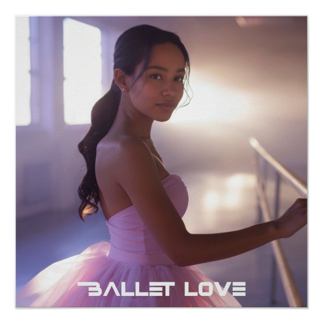 PÓSTER BALLET LOVE - BALLET & DANCE (Frente)