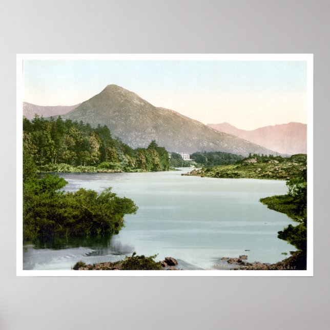 Poster Ballinahpolegadas Co. Galway c1895, Vintage Irland (Frente)