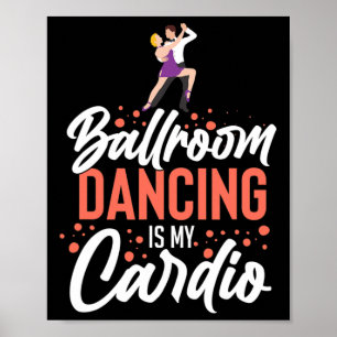 Poster Ballroom Dancing Beginner Music Dancer Lessons