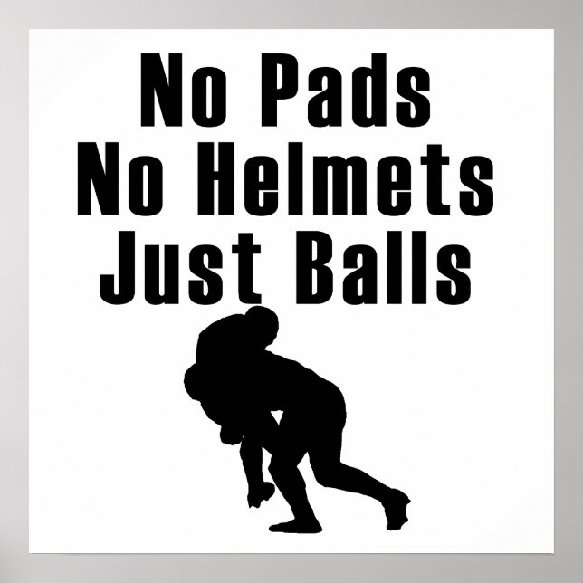 Póster Balls Rugby (Frente)