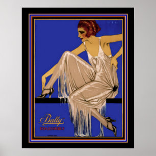 Poster Bally 16 x 20 CA 1924 de Chaussures Deco