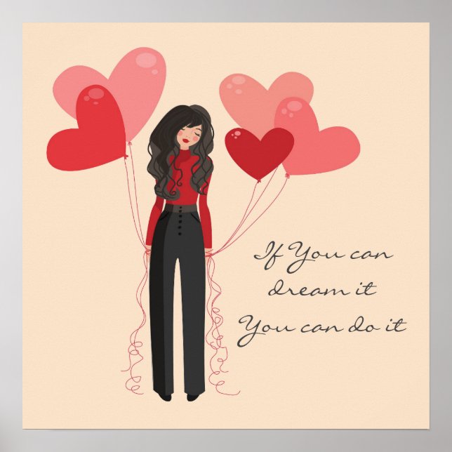 Poster Balões citam sonho que faz inspiração (Frente)