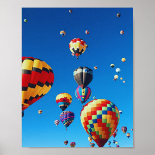 Poster Balões de Ar Quente Céu Azul