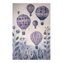 Balões de ar quente flutuantes de 1797