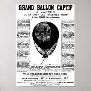 Póster Balões do vintage