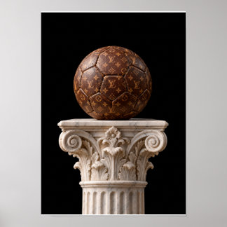 Póster Balón Vintage Clásico