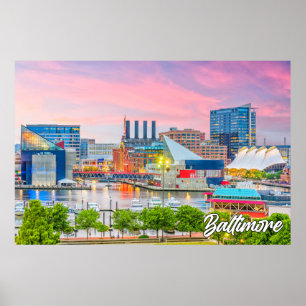 Poster Baltimore, Maryland, Estados Unidos