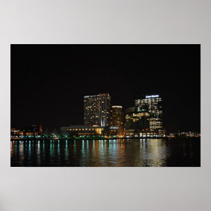 Póster Baltimore na noite