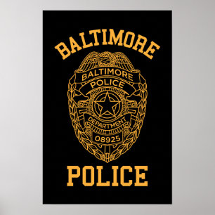 Póster baltimore police maryland detective