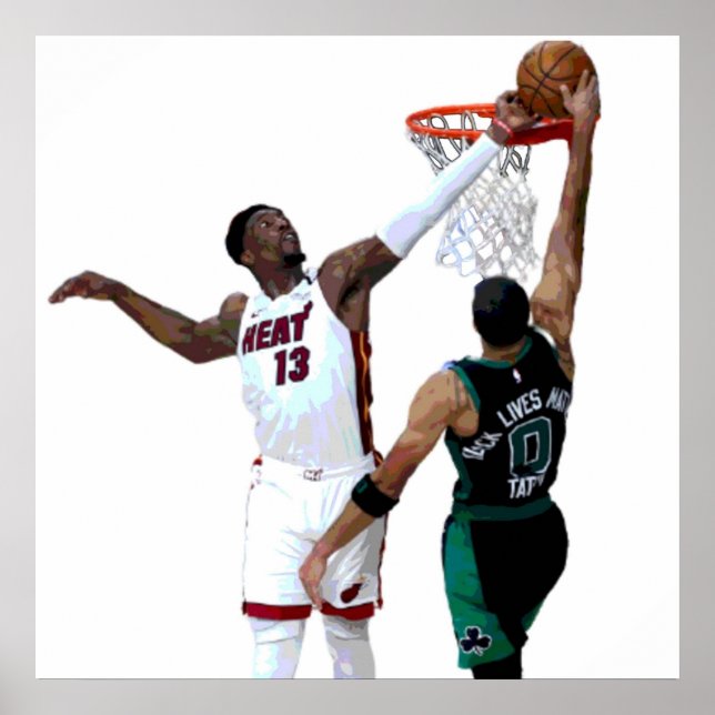 Poster Bam Adebayo Block (Frente)