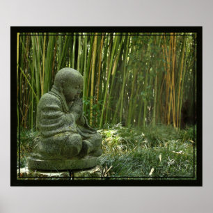 Póster Bamboo Buddha Print -24x20 -other sizes available