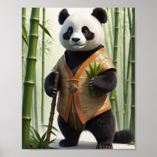 Poster Bamboo-Clad Panda Charm