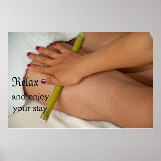 Póster Bamboo Massage (Frente)