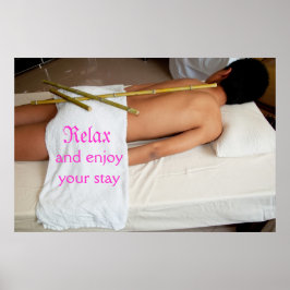 Póster Bamboo Massage