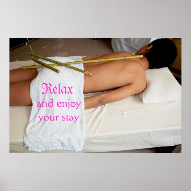 Póster Bamboo Massage (Frente)