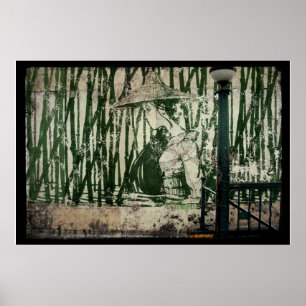 Póster Bamboo Subway Geisha