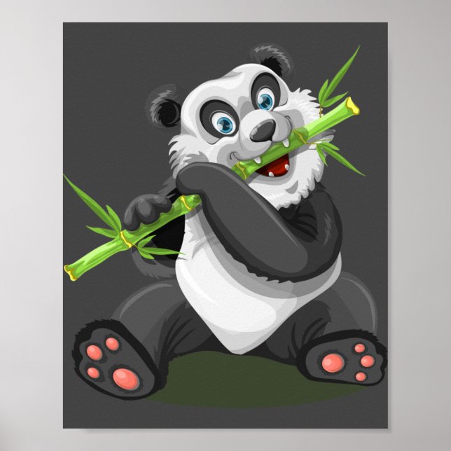 Poster bambu animal panda (Frente)