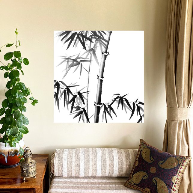 Poster Bambu - Estilo Chinês - não enquadrado (Criador carregado)