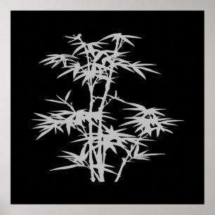 Póster Bambu estilo Zen Asian