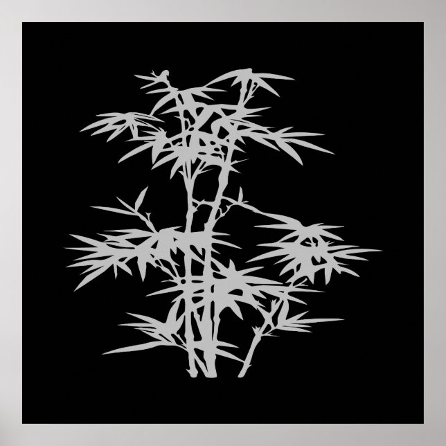 Póster Bambu estilo Zen Asian (Frente)