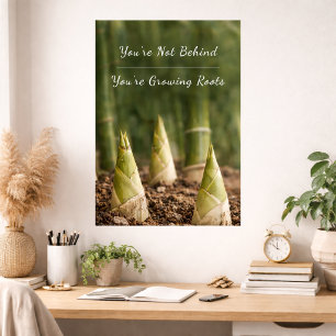 Poster Bambu motivacional para mulheres empresárias