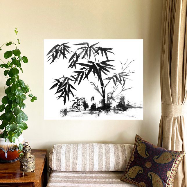 Poster Bambu na Água (Criador carregado)