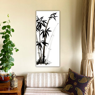 Póster Bambu Preto - Tinta