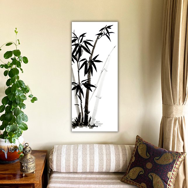 Póster Bambu Preto - Tinta (Criador carregado)