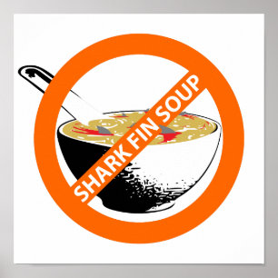 PÓSTER BAN SHARK FIN SOUP