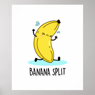Poster Banana Spling Cute Dancing Banana Pun