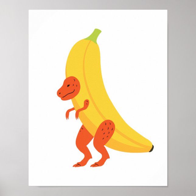 Poster Banana T Rex (Frente)
