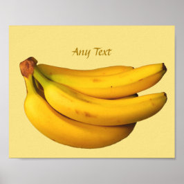 Poster Bananas amarelas em uma arte folclórica