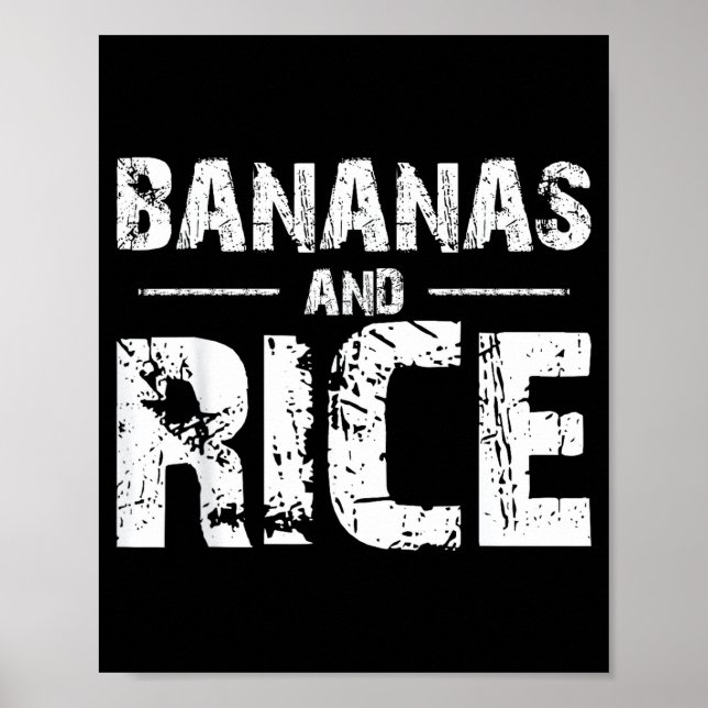 Poster Bananas e arroz  (Frente)