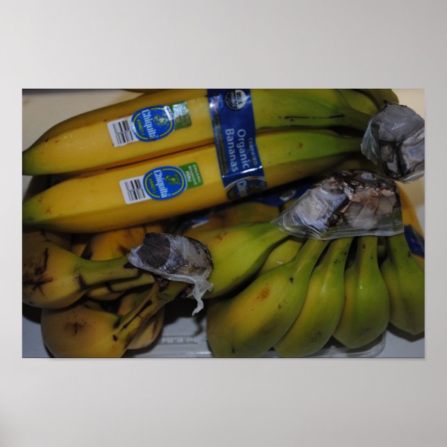 Poster Bananas orgânicas (Frente)