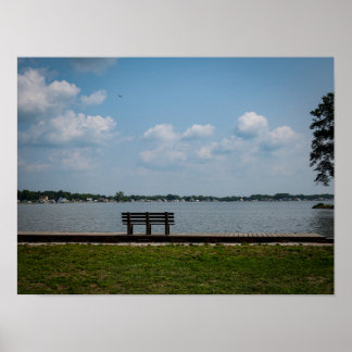 Poster Banco à Beira do Lago