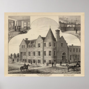 Póster Banco de Phillips County, Phillipsburg, Kansas