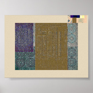 Poster banco Dourado