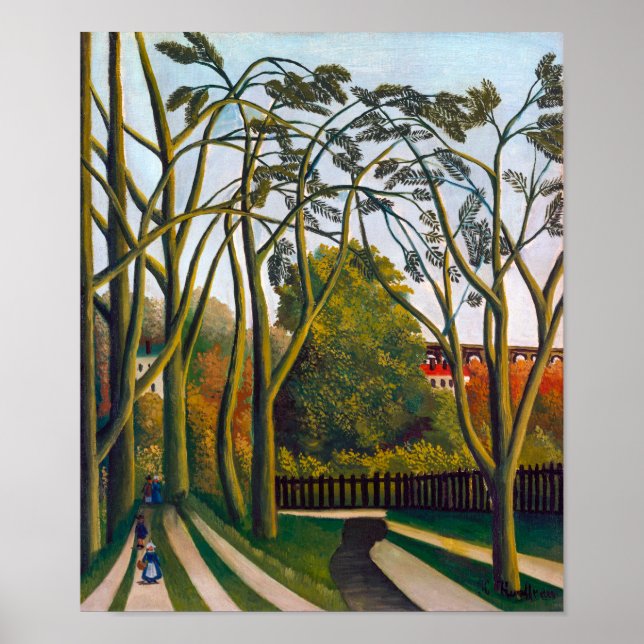 Poster Bancos do Biè vre | Henri Rousseau | (Frente)