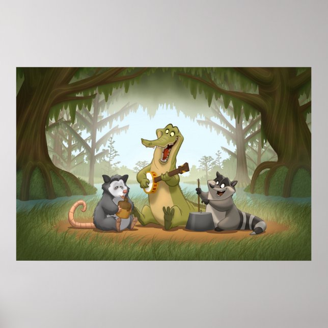 Póster Banda Bayou Jug (Frente)