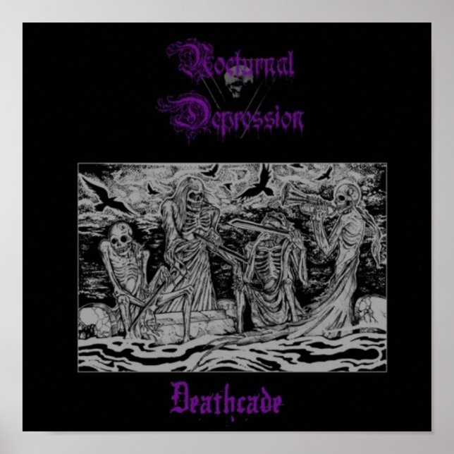 Poster Banda Black metal Death Heavy thrash Gótico Album (Frente)