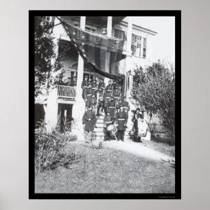 Póster Banda da música em Matriz 1864 do general Sherman