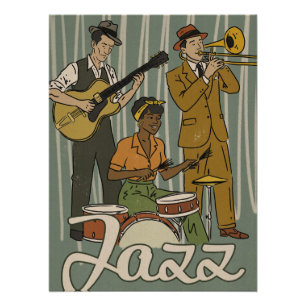Póster Banda de Jazz