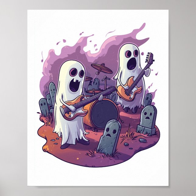Poster Banda de Rock Fantasma (Frente)