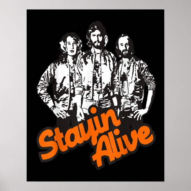 Poster Banda de Styin Alive Bee Gees (Frente)