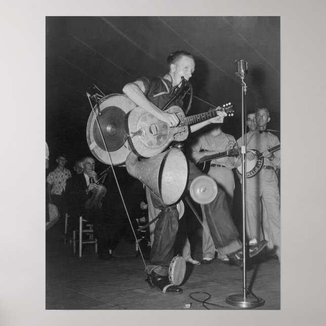 Póster Banda de um homem só, 1938. Foto antiga (Frente)