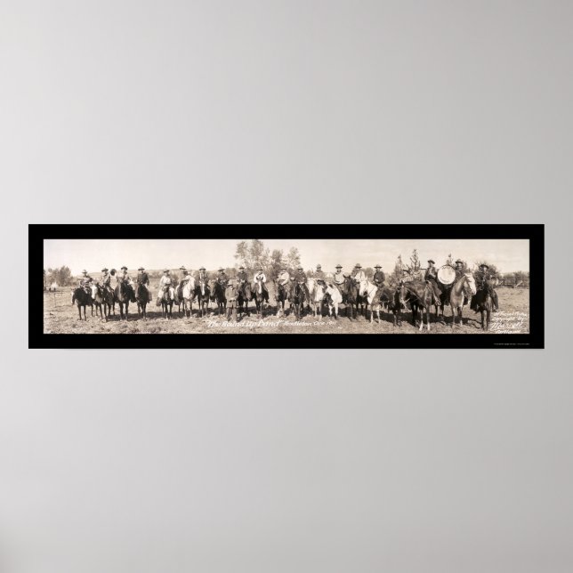 Póster Banda do Cowboy Oregon Foto 1911 (Frente)