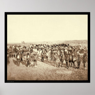 Póster Banda do Miniconjou do pé grande na dança SD 189