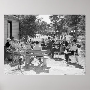 Poster Banda do parque de caravanas: 1914