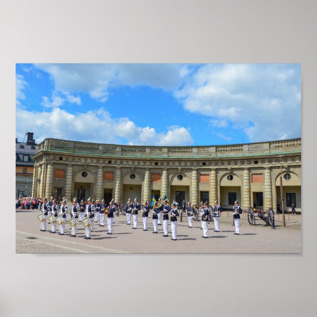 Poster Banda Real do Exército Sueco, Estocolmo, Suecia (Frente)